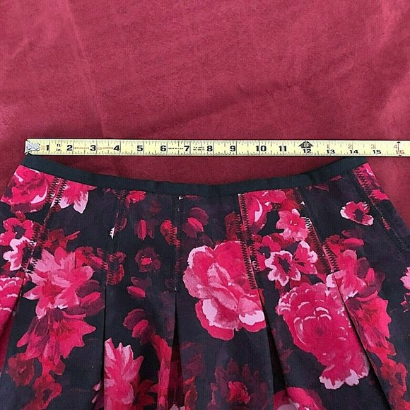 GAP Floral Inverted Pleats A-Line Mini Skirt 4 - Picture 9 of 12